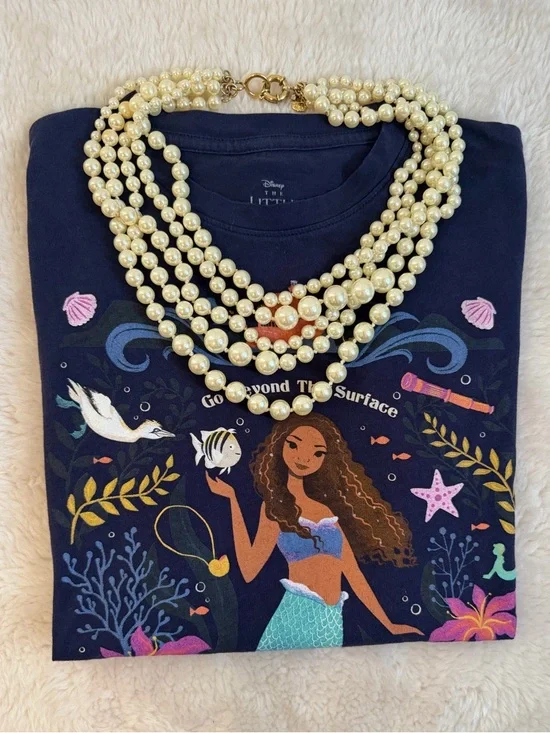 Disney Navy Mermaid Graphic Tee - 'Go Beyond The Surface' - Picture 4 of 6